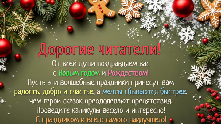С новым годом и Рождеством!